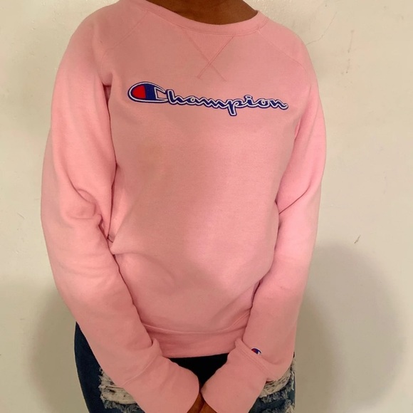 pink champion sweater
